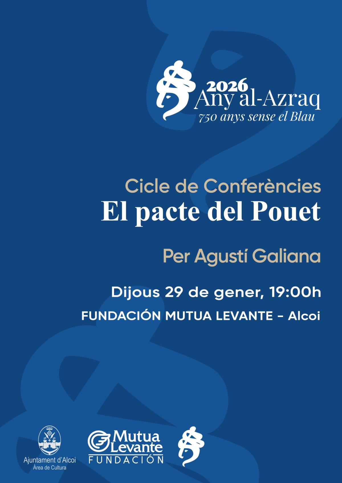 Conferència: El pacte del Pouet, o de Pozuel, de 1245. Per Agustí Galiana.