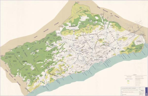 El mapa de les partides de Vilajoiosa