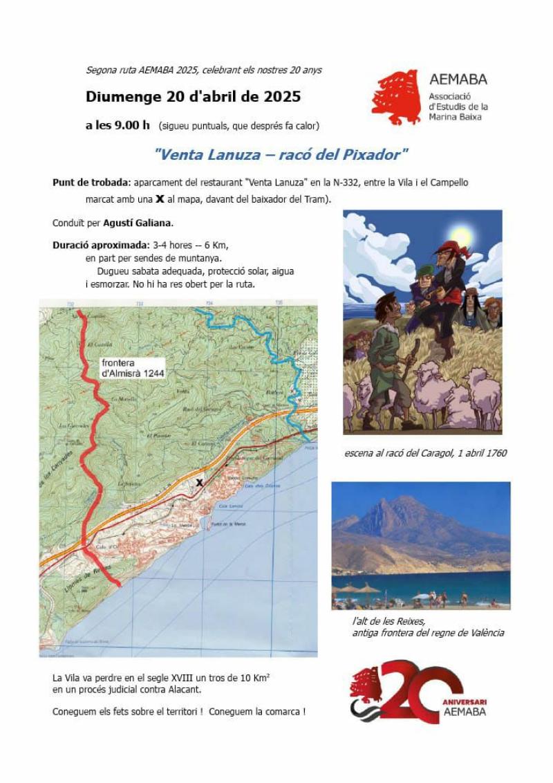 Ruta AEMABA 2025. Venta la Nuza - Racó de Pixaor
